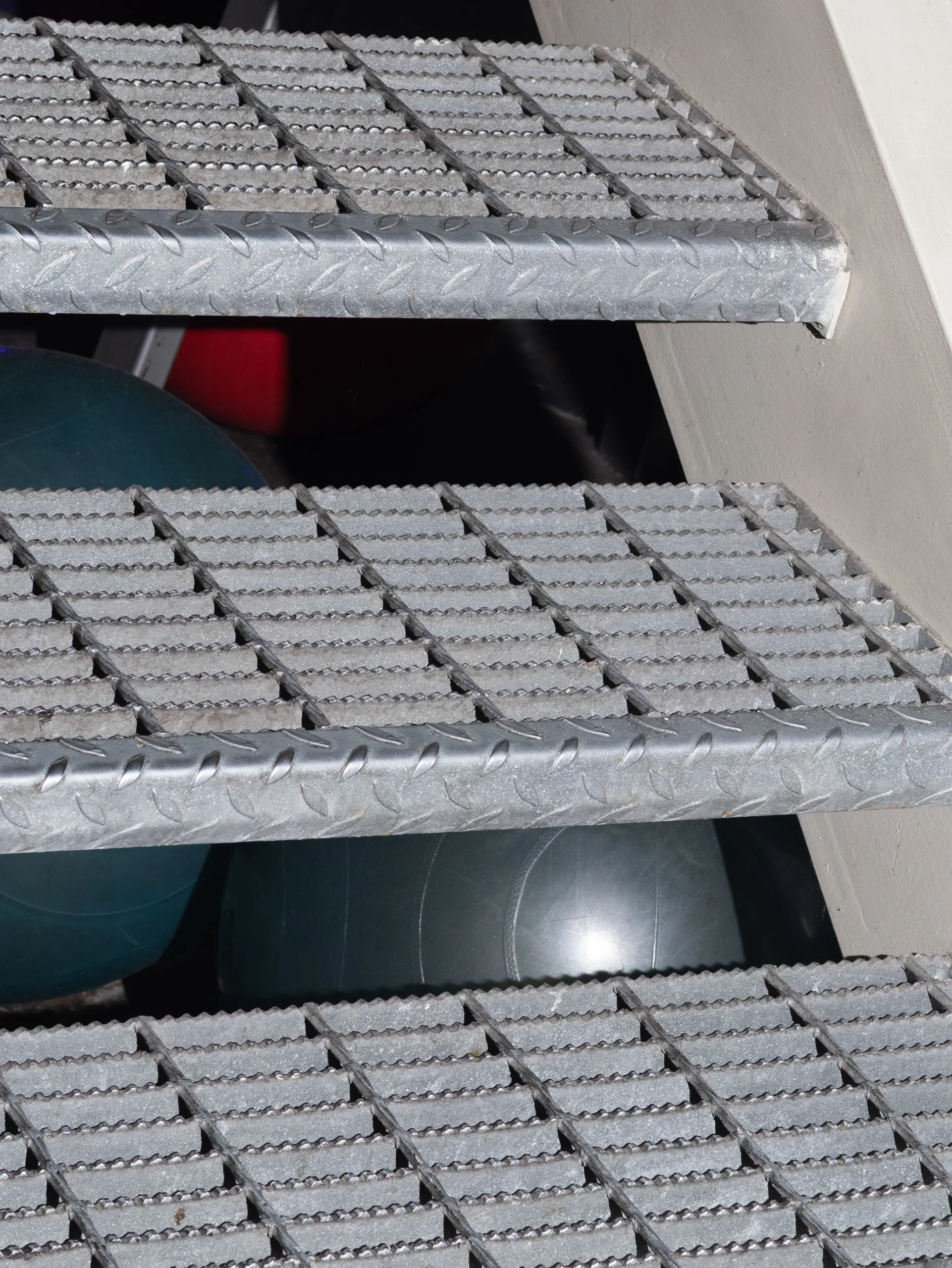 Escalera industrial con peldaños Acero Grill